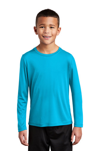 Sport-Tek ® Youth Posi-UV™ Pro 4-ounce 100% Polyester Long Sleeve T-shirt